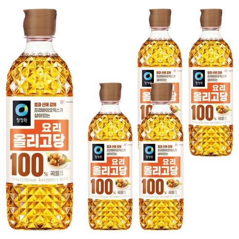 청정원 요리 올리고당, 1.2kg, 5개
