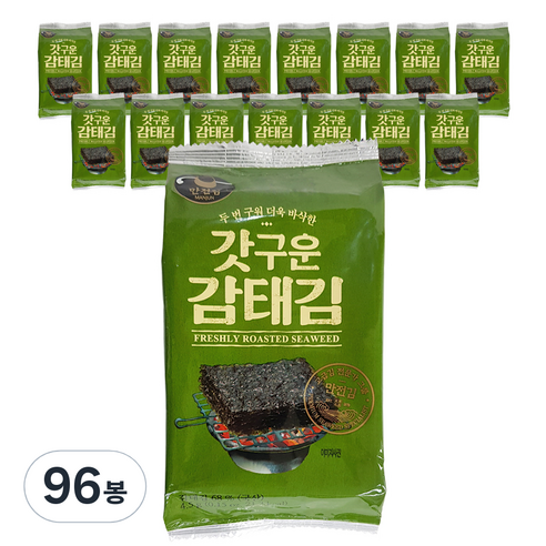 만전김 갓구운 감태김, 4.5g, 96봉