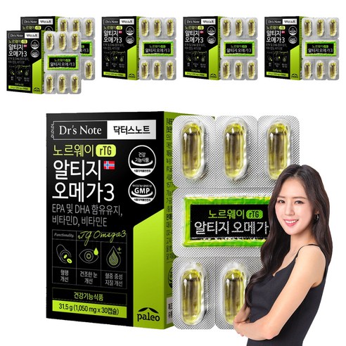 팔레오 닥터스노트 알티지 오메가3 31.5g, 30정, 6개