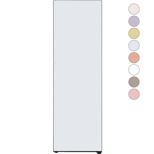 [색상선택형] LG전자 컨버터블 패키지 오브제컬렉션 냉동전용고 오토도어 Y322AA3S 글라스 좌열림 방문설치, 크림 스카이, Y322GY3S