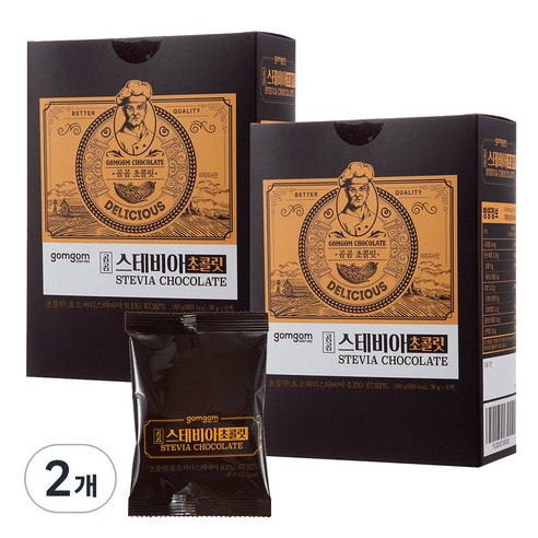 곰곰 스테비아 초콜릿, 180g, 2개