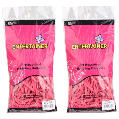 네오룬스 260N 요술풍선 100p, 파스텔  로즈, 2개