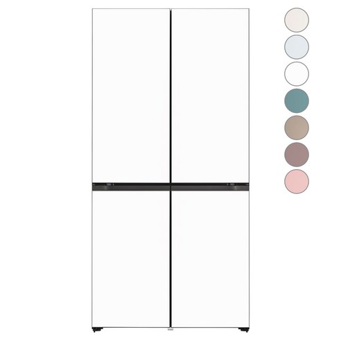   [색상선택형] LG전자 디오스 오브제컬렉션 빌트인타입 4도어냉장고 M623AAA042S 글라스 방문설치, M623GWW042S