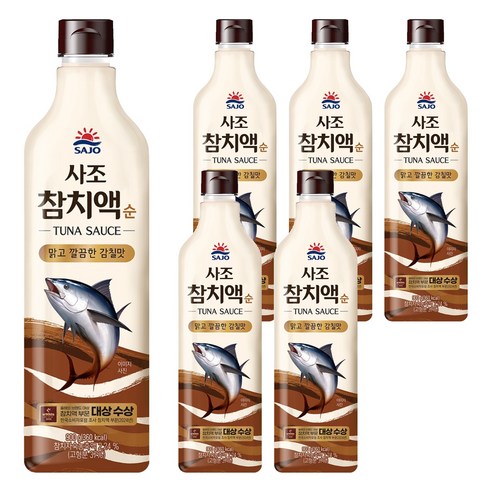 사조 참치액 순, 900g, 6개