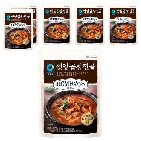 호밍스 깻잎곱창전골, 400g, 6개