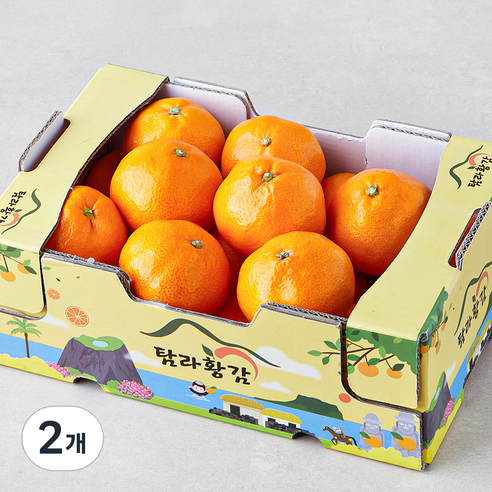 탐라황감 당도선별 10brix 감귤, 2kg, 2개