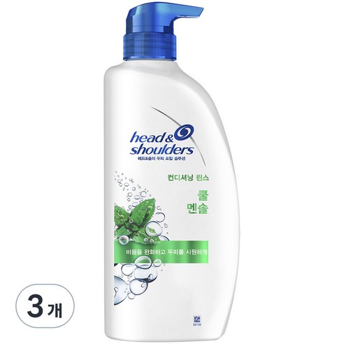 헤드앤숄더 쿨 멘솔 컨디셔닝 린스, 3개, 850ml
