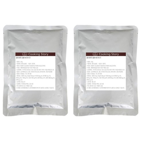 쿠킹스토리 칼레 W2-E4-U71 깔리바우트 화이트 커버춰초콜릿, 100g, 2개