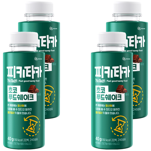 피키타카 대상 초코 푸드쉐이크, 40g, 4개