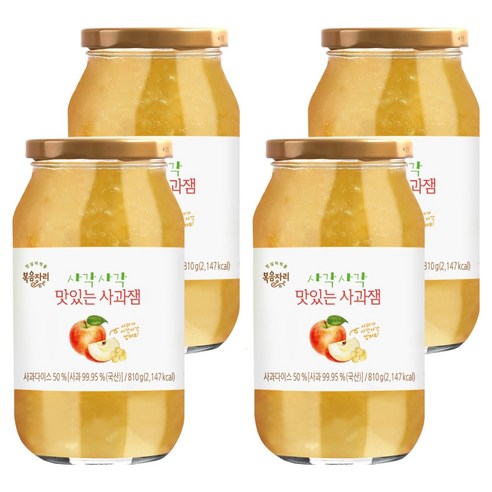 복음자리 사각사각 사과잼, 810g, 4개