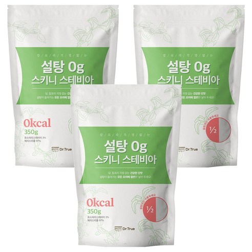 설탕 0g 스키니 스테비아, 350g, 3개