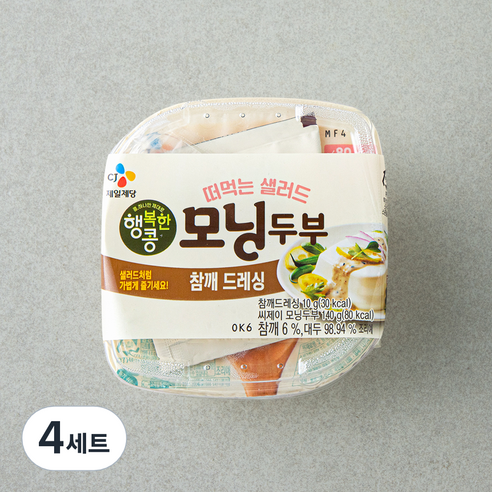 행복한콩 모닝두부 140g + 참깨 드레싱 10g, 150g, 4세트