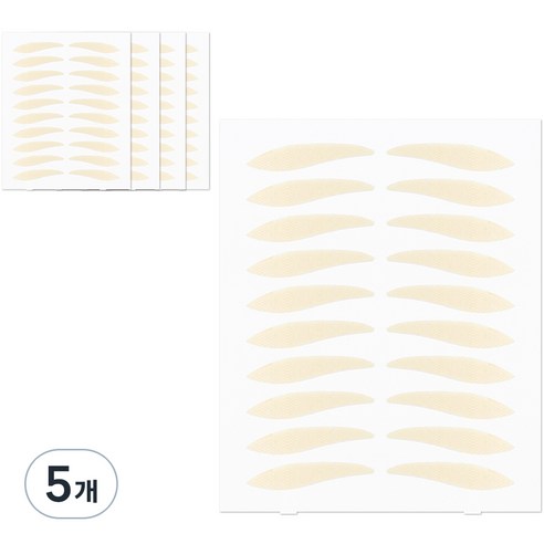 더분 깃털 라이트 단면 쌍꺼풀테이프 100p, 라이트C타입, 5개