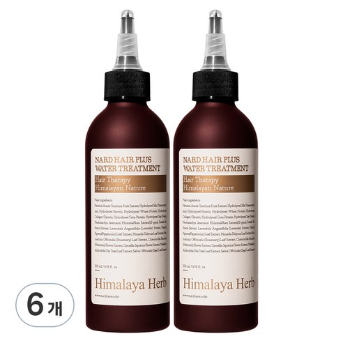 나드 헤어 플러스 워터 트리트먼트, 200ml, 6개