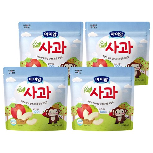 아이얌 순사과 동결건조 과일칩, 15g, 4개