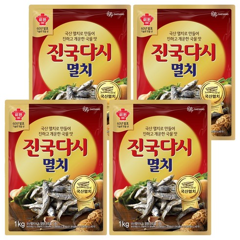 대상 진국다시 멸치, 1kg, 4개