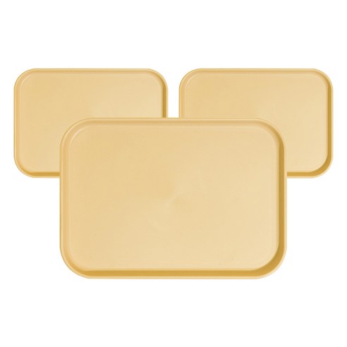 제로웨이스트 파스텔 트레이 3p, 옐로우, 3개