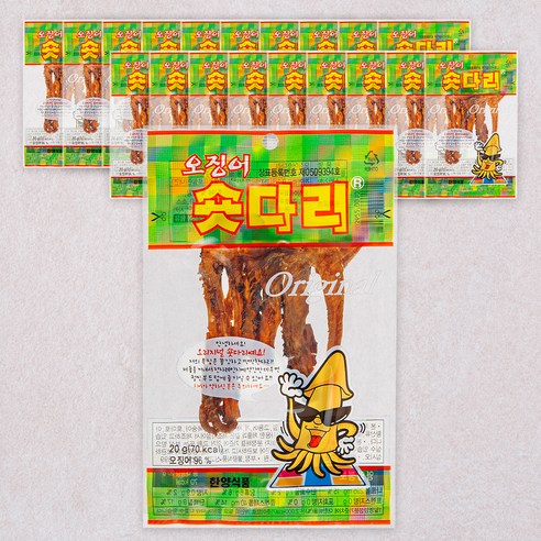 한양식품 오징어 숏다리, 20g, 10개