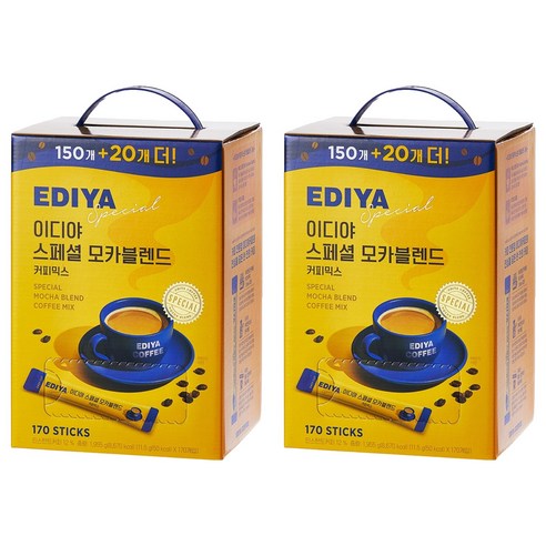 이디야 스페셜 모카 블렌드, 2개, 170개입, 11.5g