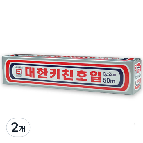 대한웰빙은박 대한키친호일, 50m, 2개