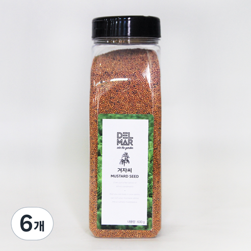 딜리셔스마켓 겨자씨, 600g, 6개