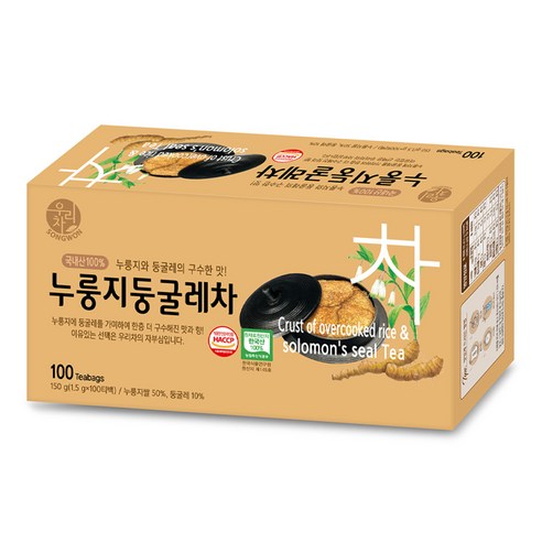 우리차 누룽지 둥굴레차, 1.5g, 100개