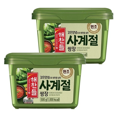 해찬들 사계절 쌈장, 500g, 2개