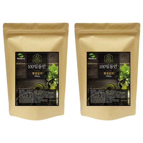 100일동안 삼각티백 황칠잎차, 1.2g, 100개입, 2개