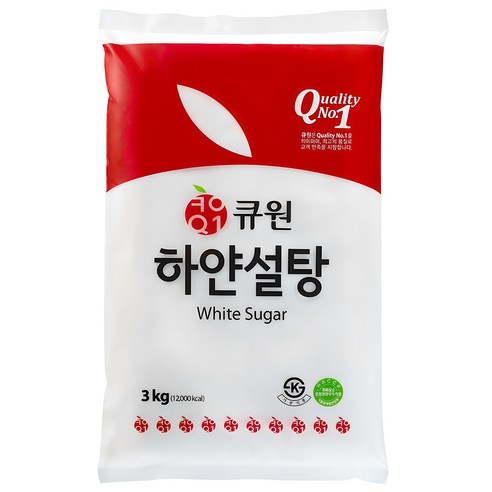 큐원 하얀 설탕, 3kg, 1개