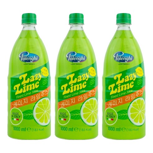 레이지레몬 라임 주스, 1L, 3개