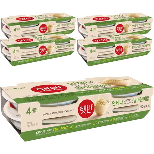 햇반 발아현미밥, 210g, 20개