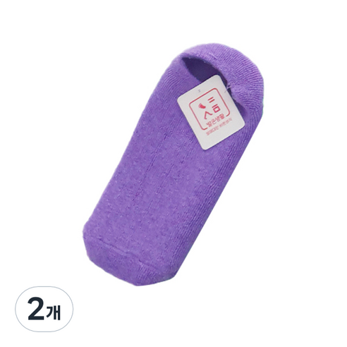 발은생활 풀커버 오일 보습 양말 퍼플, 2개, 1개입