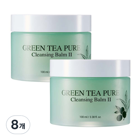 야다 그린티 퓨어 클렌징 밤 2, 100ml, 8개