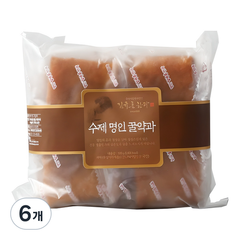 김규흔한과 수제 명인 꿀약과, 320g, 6개