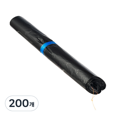베로나 평판 분리수거 쓰레기봉투 검정, 40L, 200개