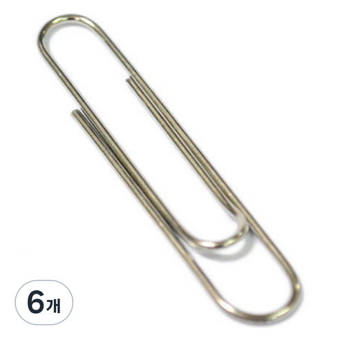 라이크존 다용도 클립 실버 78mm, 6개, 1개입