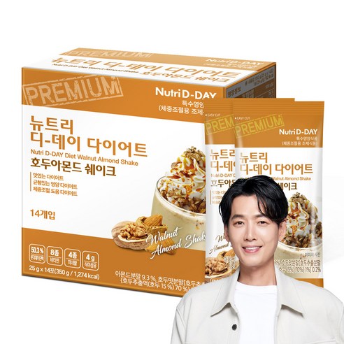 뉴트리디데이 다이어트 호두아몬드 쉐이크, 25g, 1개