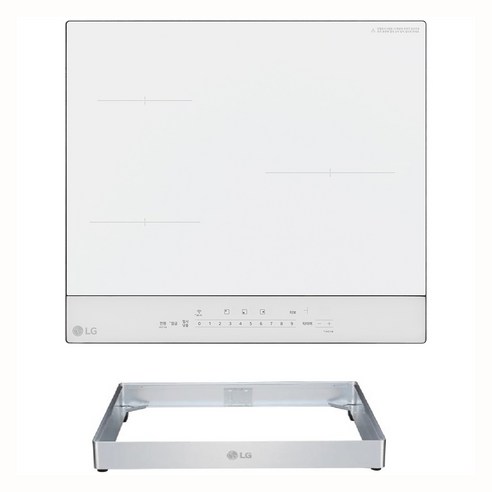 LG 디오스 오브제컬렉션 인덕션 빌트인 3구 전기레인지 미스트 크림 화이트, 방문설치, BEI3WWQTOA