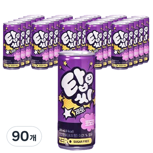 탑씨 제로 포도향, 90개, 250ml
