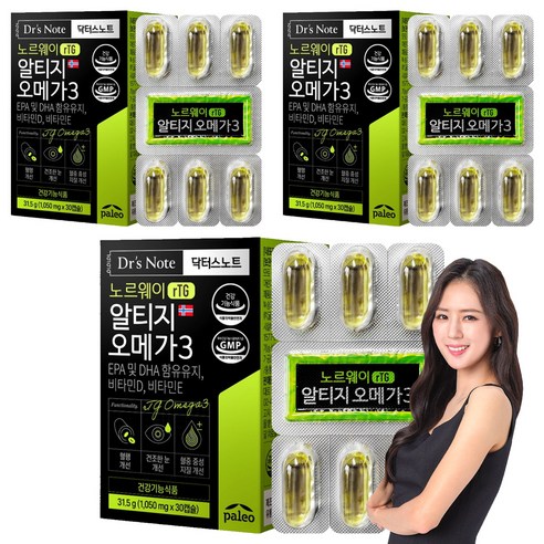 팔레오 닥터스노트 알티지 오메가3 31.5g, 30정, 3개