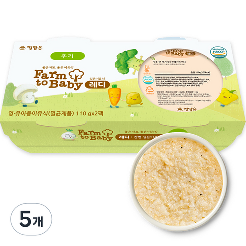 팜투베이비 레디 실온이유식 후기 순두부멸치죽, 순두부, 220g, 5개