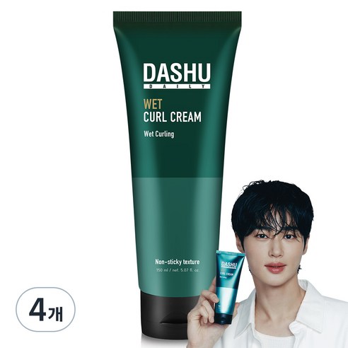 다슈 데일리 웨트 헤어 컬크림, 150ml, 4개