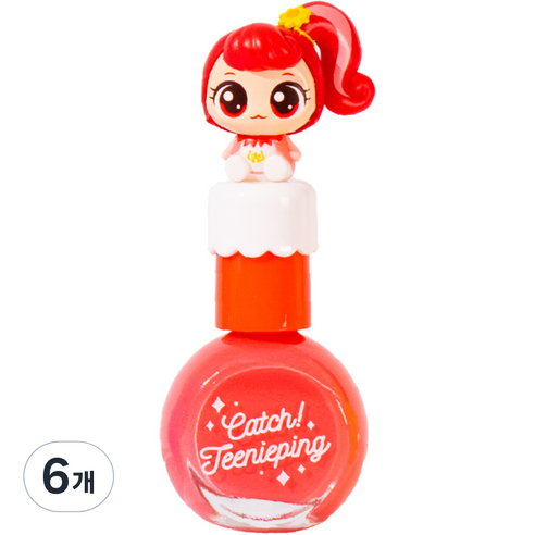 참존 캐치티니핑 시즌3 뷰티 피규어수성네일 10ml 나나핑, 6개