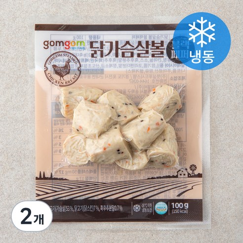 곰곰 닭가슴살볼 블랙페퍼, 100g, 1개입, 2개