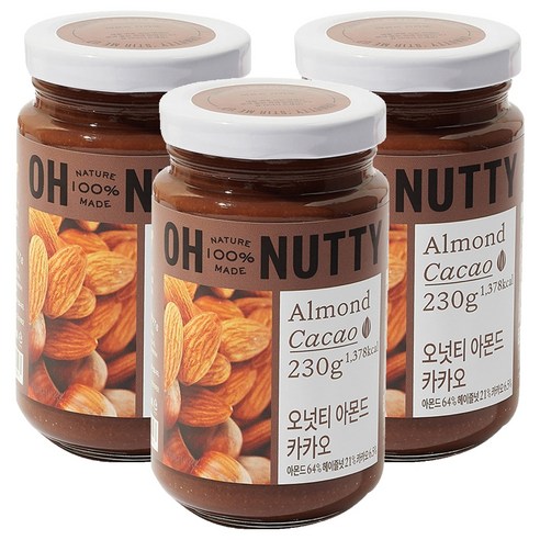 오넛티 아몬드 카카오, 230g, 3개