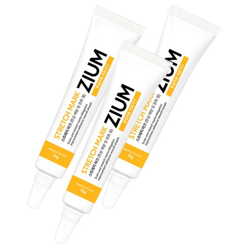 ZIUM 스트레치 마크 튼살관리 겔, 15g, 3개