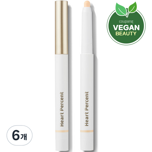 하트퍼센트 도트 온 무드 립펜슬 0.8g, #10 클린베이지, 6개