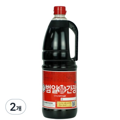 범일 불간장, 1.7L, 2개