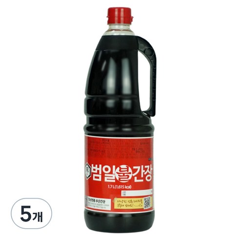 범일 불간장, 1.7L, 5개