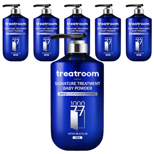 트리트룸 시그니처 대용량 트리트먼트 베이비파우더향, 1077ml, 6개